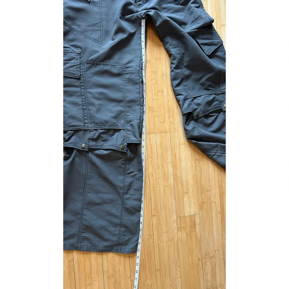 Murkobeye Cargo Pants Sz M Gray Convertible Multi Pocket Gorpcore Utility Hiking
